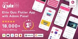 Elite Quiz – Trivia Quiz | Quiz Game – Flutter Full App + Admin Panel