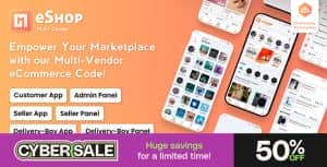 eShop – Multi Vendor eCommerce App & eCommerce Vendor Marketplace Flutter App