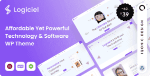 Logiciel – Technology & Software Service WordPress Landing Pages