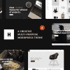 Heli – Minimal Creative Black and White WordPress Theme