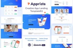 Apprista – Creative App Landing Elementor Template Kit