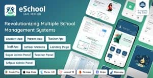 eSchool SaaS – School Management System with Student | Parents Flutter App | Laravel Admin