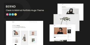 Bernd – Clean & Minimal Portfolio Hugo Theme