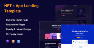 Nafton – App Landing & NFT HTML Template