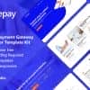 Evepay – Online Payment Gateway Elementor Template Kit
