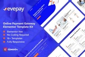 Evepay – Online Payment Gateway Elementor Template Kit