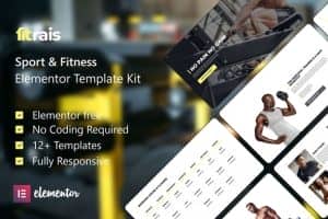 Fitrais – Sport & Fitness Elementor Template Kit
