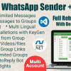 WaSender Bulk WhatsApp Sender + Group Sender + WhatsApp Auto Reply Bot (V3.5.0)