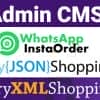 Admin CMS for WhatsApp Insta Order – jQuery JSON Store Shop – jQuery XML Store Shop
