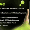 DTLive – Movies – TV Series – Live TV – Channels – OTT – Android app | Laravel Admin Panel