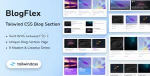BlogFlex – Tailwind CSS 3 Blog Section