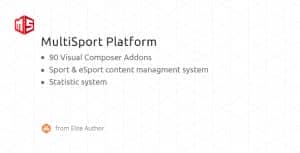 MSP – MultiSport & eSport WordPress plugin with 90 Visual Composer addons