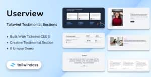 Tailwind CSS 3 Testimonial Section – Userview