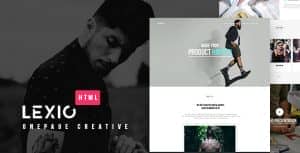 Lexio – Onepage Creative HTML Template