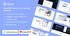 Evea – CakePHP App Landing Page Template