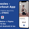Workout Apps | UI Kit | React Native | Figma (FREE) | Mussles