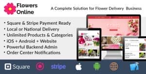 Florist App Online Flowers Bouquet Ordering Florists Floristry System iOs Android Mobile App Website