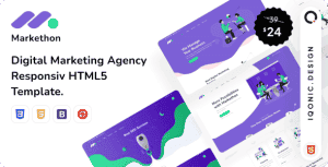 Markethon | Digital Marketing Agency HTML5 Template
