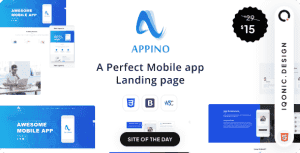 APPINO! – HTML Mobile App Landing Page