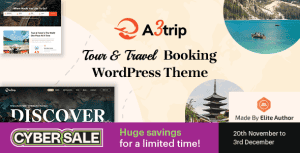 A3trip – Tours & Travels WordPress Theme