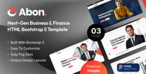 Abon – Multipurpose Business & Finance HTML Template