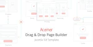 Acamar — Tiled Layout and Clean Design Responsive Joomla Template