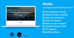 Alvida – One Page Business WordPress Theme