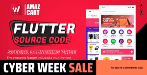 Flutter AmazCart – Ecommerce Flutter Source code for Android and iOS