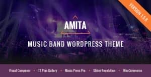 AMITA – Music Band WordPress Theme