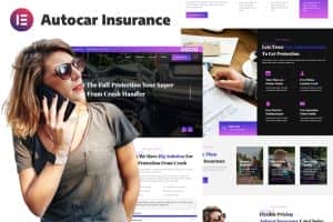 Asurance – Car Auto Insurance & Protection Services Elementor Template Kit