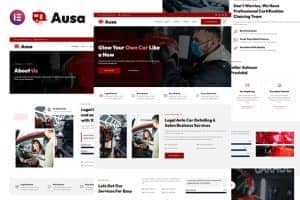 Ausa – Autocar Salon & Detailing Services Elementor Template Kit