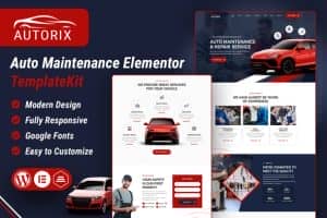 Autorix – Auto Maintenance Elementor Template Kit