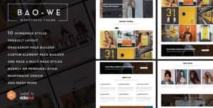 Baowe – Responsive One/Multi Page Portfolio WordPress Theme