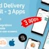 Food Delivery UI Kit in Flutter – 3 Apps – Customer App + Delivery App + Owner App