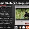 Mailchimp Custom Popup Subscription for wordpress