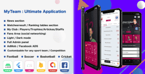 My Team – Soccer – Football – Cricket – Sport Application
