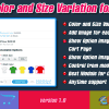 Product Color and Size Variation for Opencart