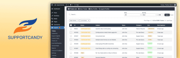 SupportCandy – Helpdesk & Customer Support Ticket System pro