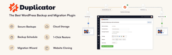 Duplicator – Backups & Migration Plugin – Cloud Backups, Scheduled Backups, & More pro