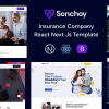 Sonchoy – Insurance Company React Next Js Template