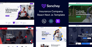 Sonchoy – Insurance Company React Next Js Template