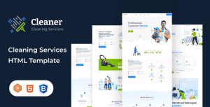 Cleaner – Cleaning Services HTML Template