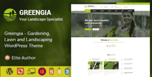 Greengia – Gardening, Lawn and Landscaping WordPress Theme