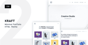 Kraft – Minimal Portfolio Template