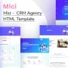 Mici – CRM system HTML Template