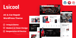 Lsicool – AC & Car Repair WordPress Theme