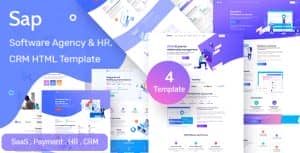SAP – SaaS & HR Solution HTML Template