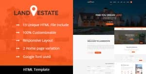 Land Estate – Real Estate/Properties HTML Template