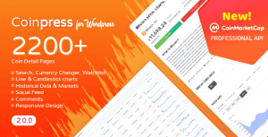 Coinpress – Cryptocurrency Pages for WordPress