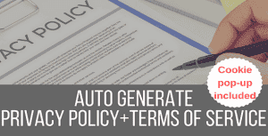 Legalize – Privacy Policy / Terms of Service Generator and EU Cookie Law Popup Plugin for WordPress